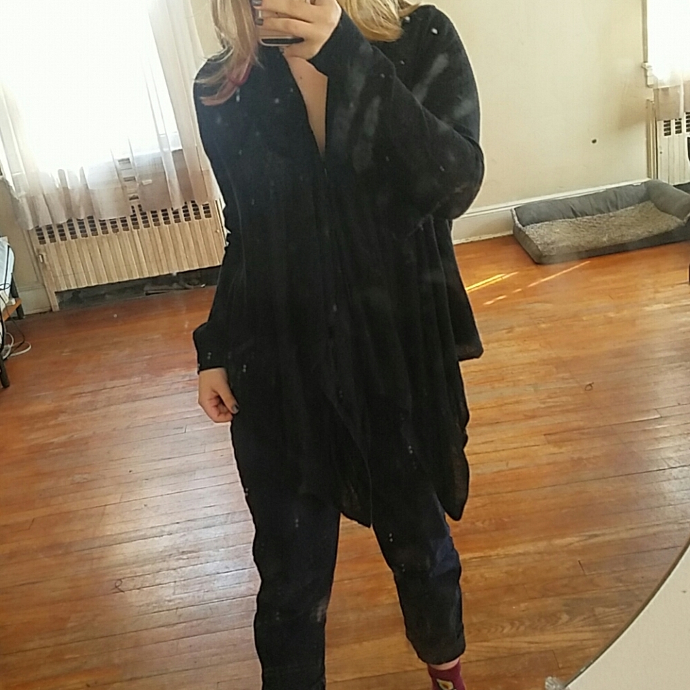 Black Knit Cardigan